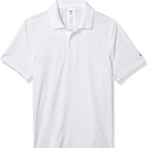🆕Reebok Men's Workout Ready Recycled Polo, Small - White, NWT, Authentic